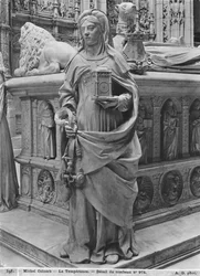 Nantes, Catedral de San Pedro y San Pablo, Tumba de Francisco II, Duque de Bretaña y Margarita de Foix, detalle de Templanza, 1502-07